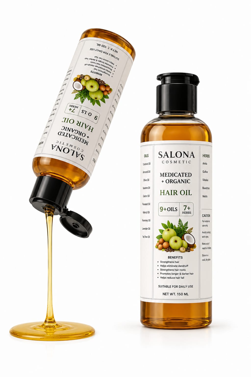 Salona Herbal Hair Oil — 100ml and 150ml sizes